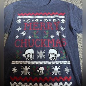 Merry chuckmas silly Christmas shirt no tag but most likely fits a large